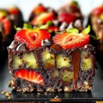 Decadent Dubai Chocolate Strawberry Brownies Recipe Unveiled
