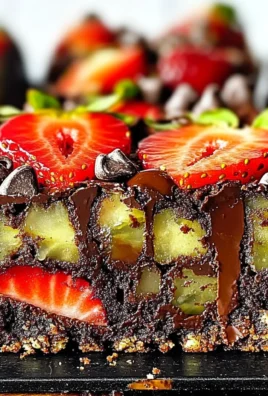 Decadent Dubai Chocolate Strawberry Brownies Recipe Unveiled