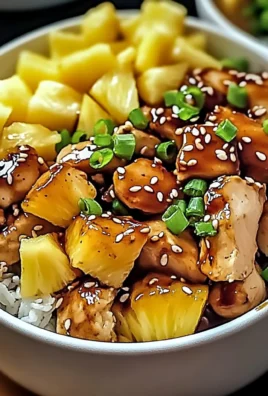 Delicious Teriyaki Chicken and Pineapple Bowls in 30 Minutes