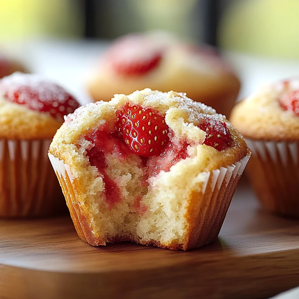 Delightful Fresh Strawberry Muffins