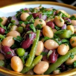 Easy Vintage Three Bean Salad: A Colorful, Healthy Freshness