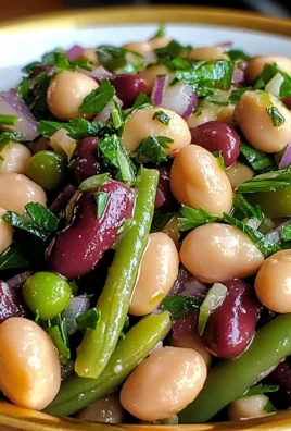 Easy Vintage Three Bean Salad: A Colorful, Healthy Freshness