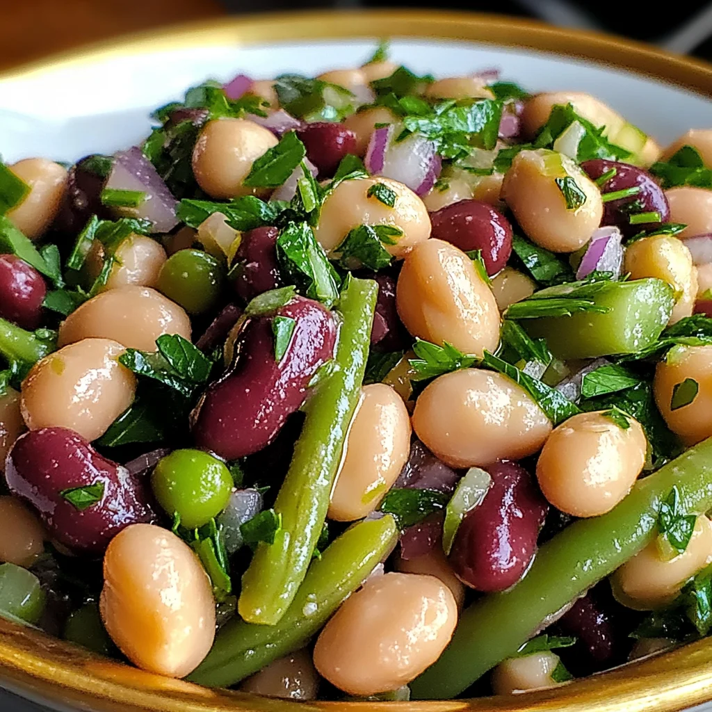 Easy Vintage Three Bean Salad: A Colorful, Healthy Freshness