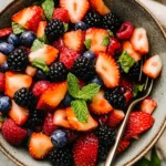 Fresh Berry Salad with Honey and Mint