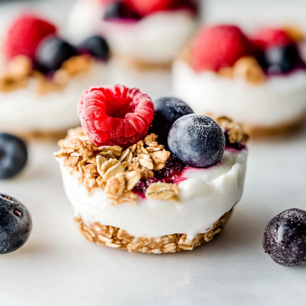 Frozen Yogurt Granola Cups