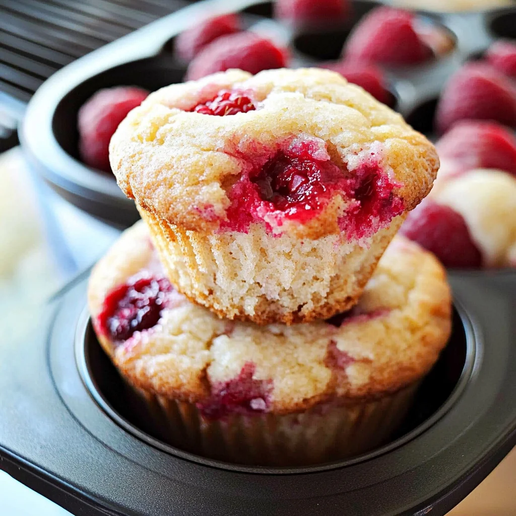Greek Yogurt Raspberry Muffins