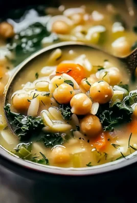Homemade Greek Lemon Chickpea Soup