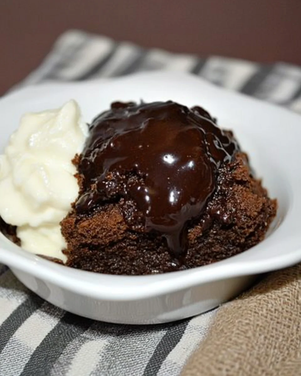 Hot Fudge Chocolate Pudding Cake