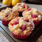 Lemon Raspberry White Chocolate Muffins