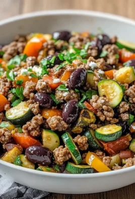 Mediterranean Ground Beef Stir-Fry Recipe