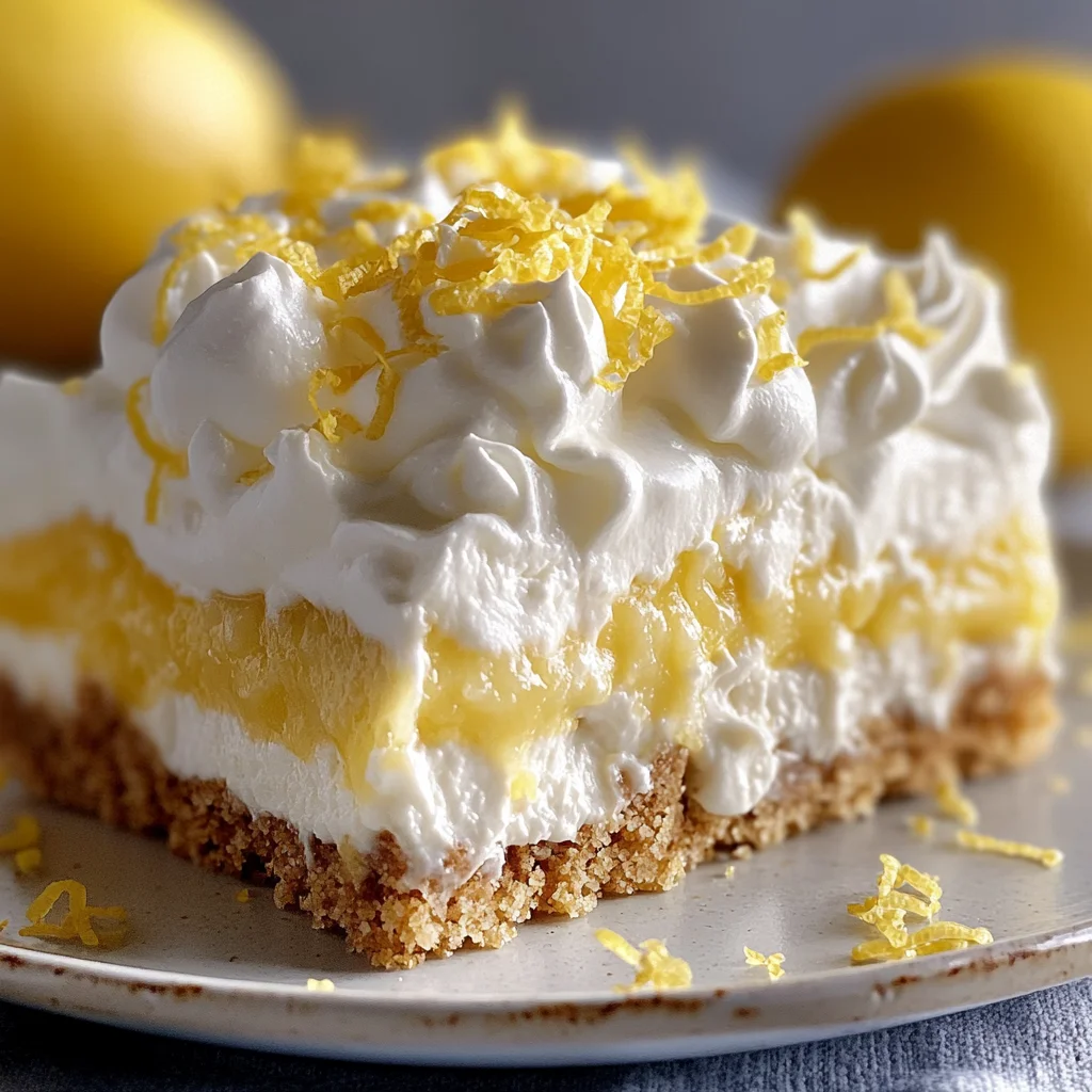 No-Bake Lemon Lasagna Dessert : Creamy, Zesty & Perfect for Spring