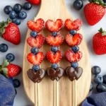 Quick Valentine and Day Fruit Skewers