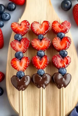 Quick Valentine and Day Fruit Skewers