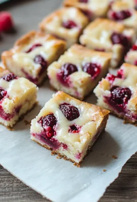 Raspberry White Chocolate Brownies (Blondies)