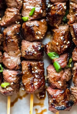 Sesame Ginger Steak Skewers