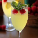 Sparkling Raspberry-Limoncello mocktail