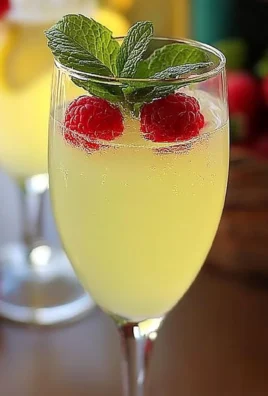 Sparkling Raspberry-Limoncello mocktail