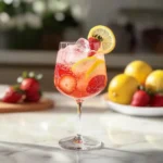 Sparkling Strawberry Lemon Mocktail