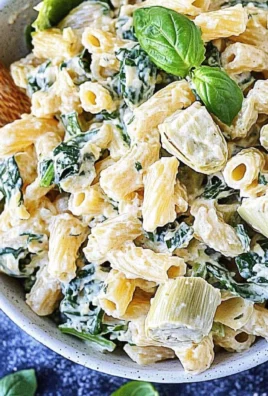 Spinach Artichoke Pasta Salad