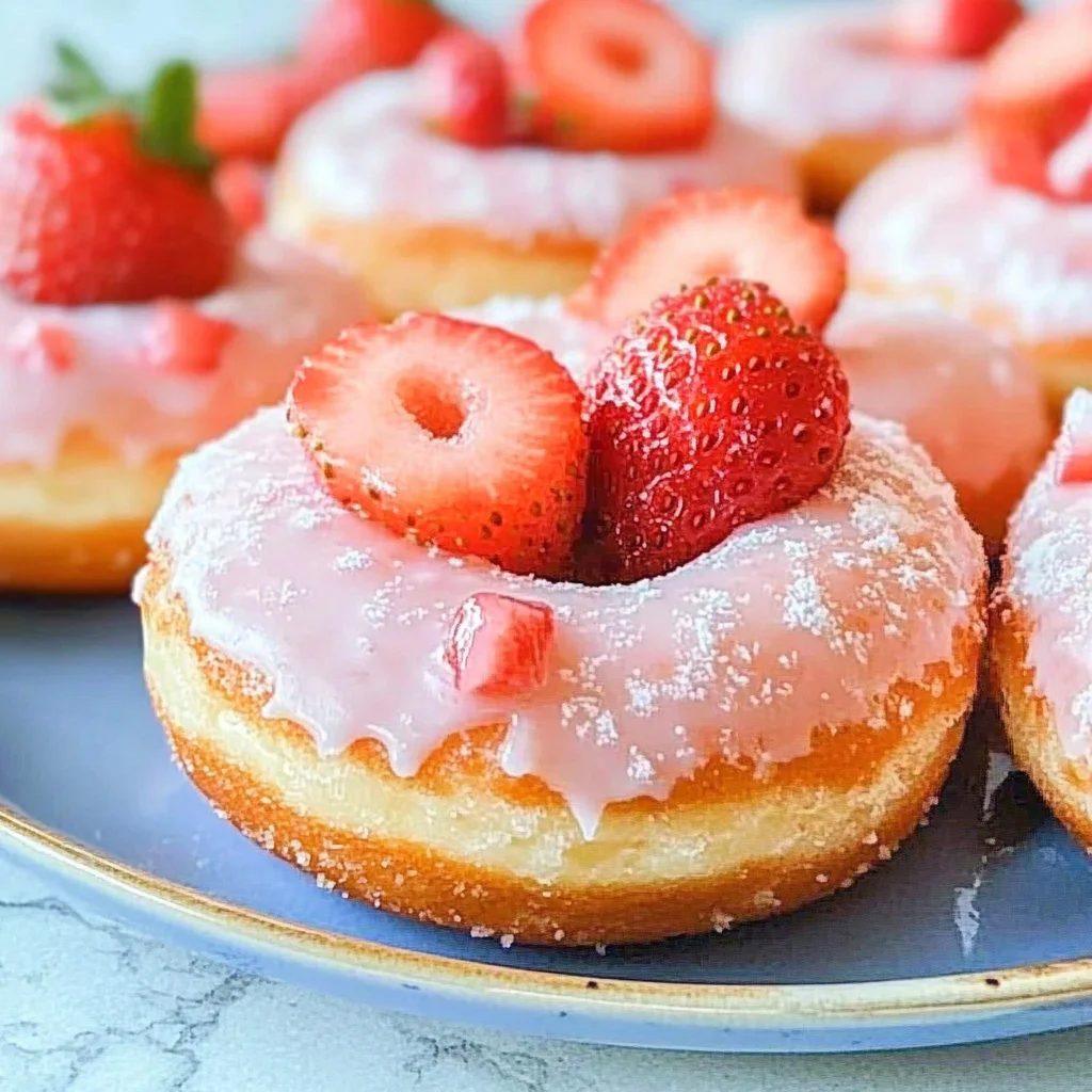 Strawberry Buttermilk Doughnuts Recipe