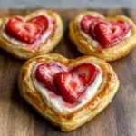 Strawberry Cream Cheese Heart Danishes