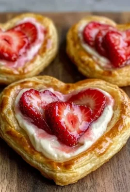 Strawberry Cream Cheese Heart Danishes