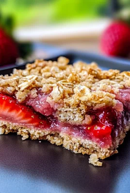 Strawberry Oatmeal Crumble Bars
