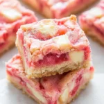 Strawberry White Chocolate Gooey Bars