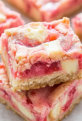 Strawberry White Chocolate Gooey Bars