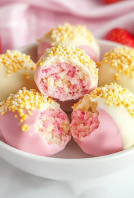 Valentine's Day Strawberry Shortcake Truffles