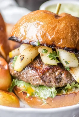 Apple Mustard beef Burgers