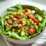 Avocado Salad with Lime Cilantro Dressing