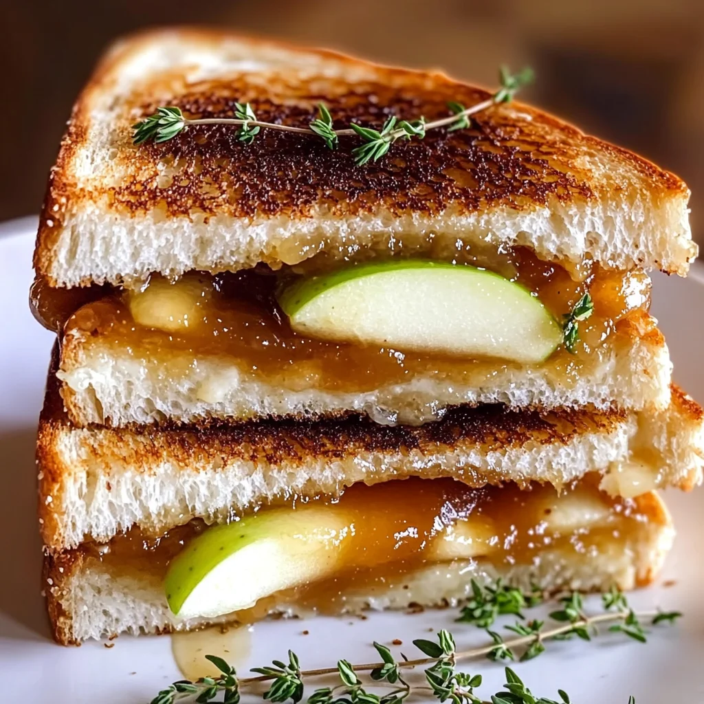 Best Apple Butter Brie Grilled Cheese – A Sweet & Savory Delight