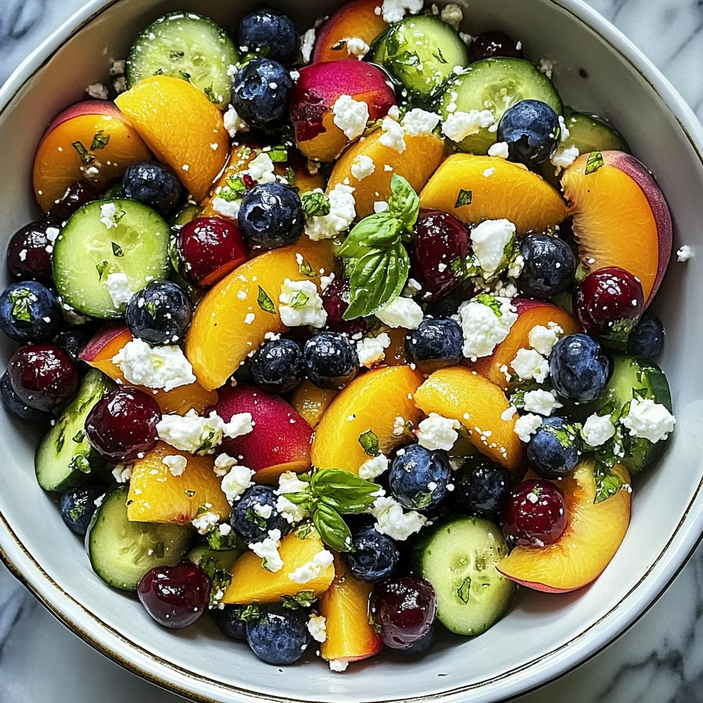 Blueberry Peach Feta Salad: A Refreshing Summer Delight