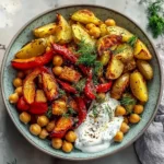Classic Mediterranean Roasted Vegetables Bowl - theamazingfood