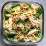 Cold Chicken Spinach Pasta Salad