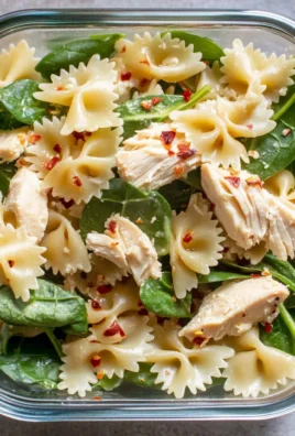 Cold Chicken Spinach Pasta Salad