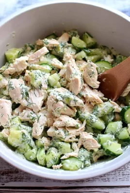 Cucumber Dill Rotisserie Chicken Salad