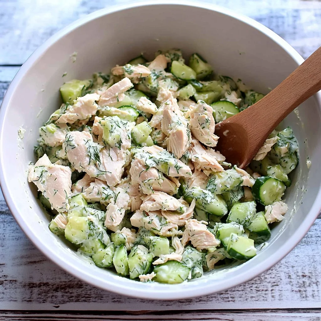 Cucumber Dill Rotisserie Chicken Salad