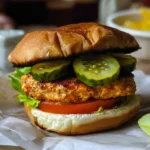 Grilled Chicken Burgers with Chorizo and Cumin-Lime Quick Pickles
