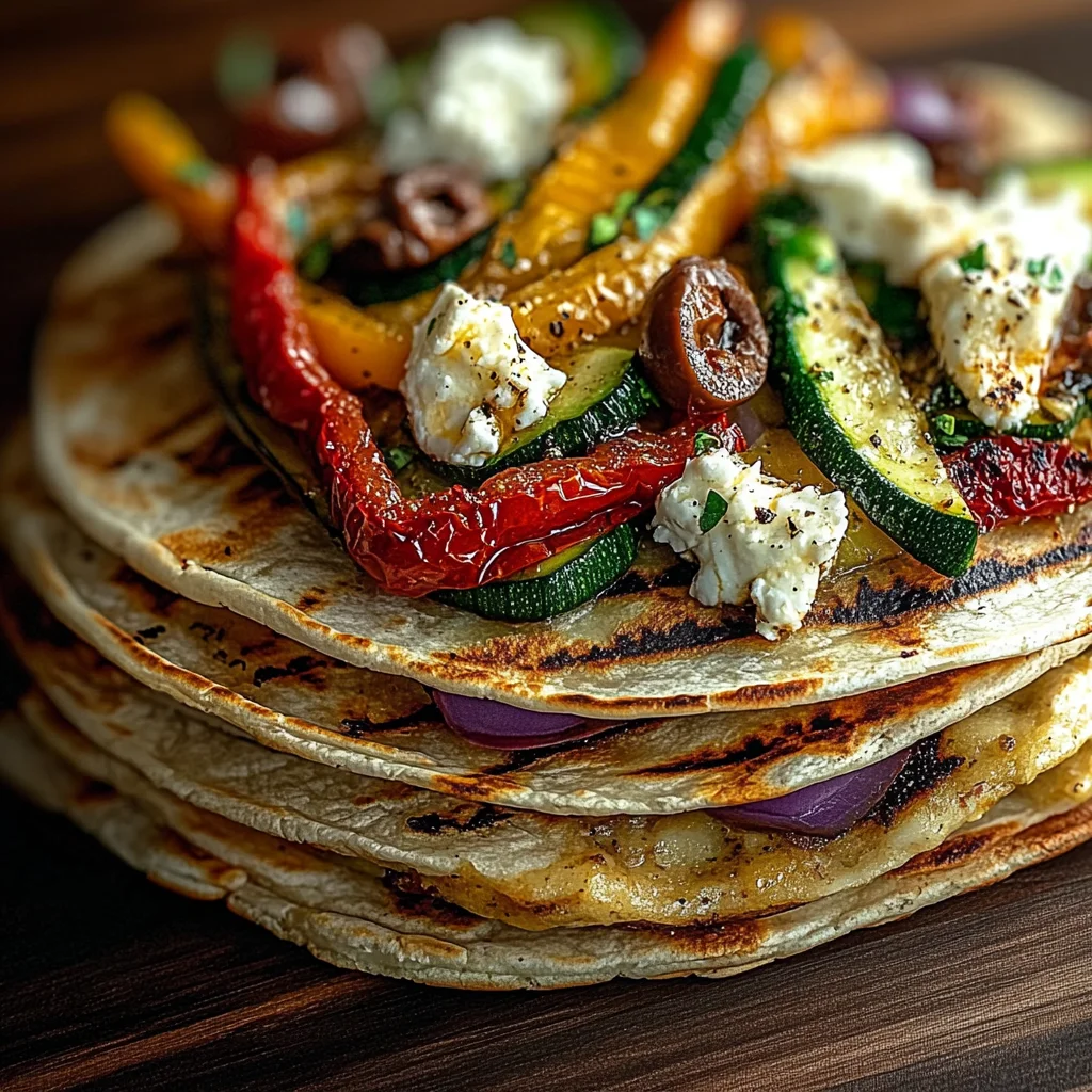 Grilled Mediterranean Veggie Quesadillas – Quick, Cheesy & Flavor-Packed!