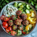 Irresistibly Easy Greek Meatball Bowl Recipe for Family Dinners