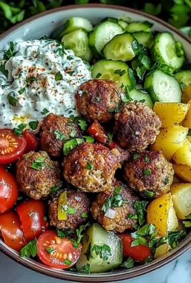 Irresistibly Easy Greek Meatball Bowl Recipe for Family Dinners