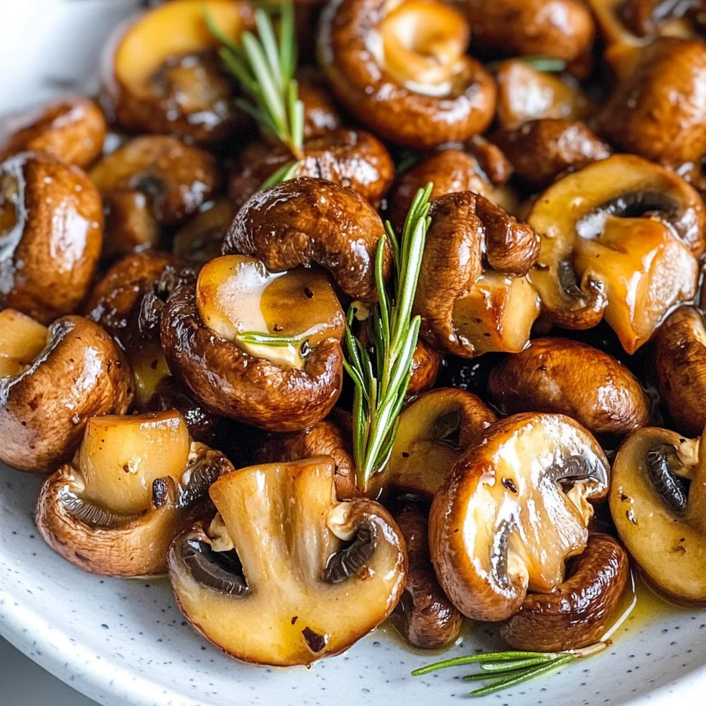Keto Sautéed Butter and Garlic Mushrooms