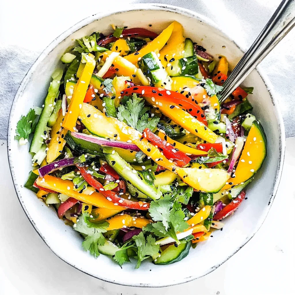 Mango Cucumber Summer Slaw