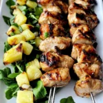 Maple Syrup Glazed Grilled Chicken Kabobs