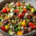 Mediterranean Ground Beef Stir-Fry
