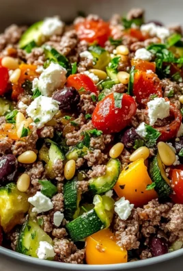 Mediterranean Ground Beef Stir-Fry
