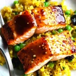 Oven Glazed Dijon Mustard & Maple Syrup Salmon