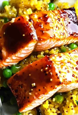 Oven Glazed Dijon Mustard & Maple Syrup Salmon